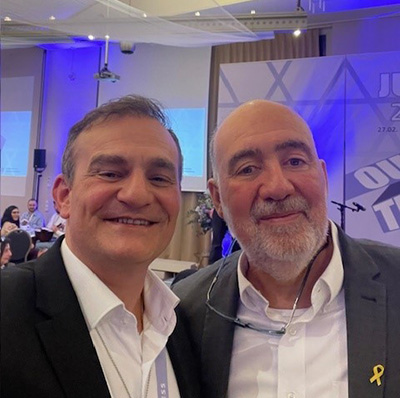 Michael Grauss with Israel’s Ambassador to Germany, Ron Prosor