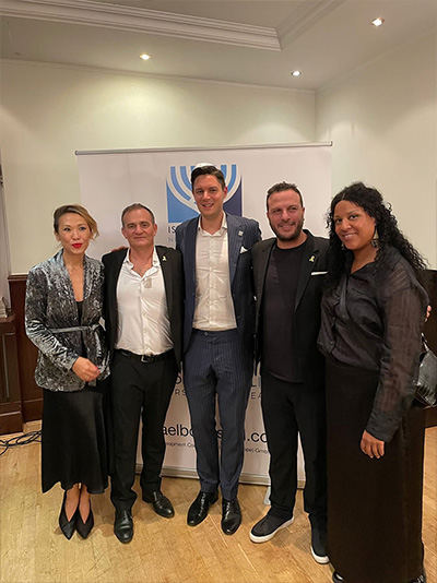 Aida Gey, Michael Grauss, Sebastian Hoffmann, Ofir Amir, co-founder of the Nova Festival, Ava Adjei.