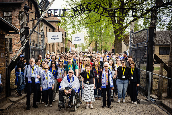  March of the Living 2025 UK delegation led by survivors. 